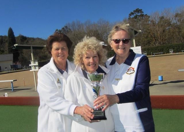 2018 Club Triples Winners (L-R) Gail Fraser, Fran Post & Sue Jackson