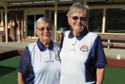 2017 District Senior Pairs Winners, Elaine Jones and Sue Sackson