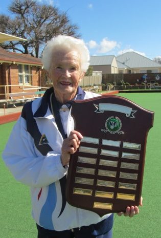 2017 Minor Singles Winner Pam Christensen