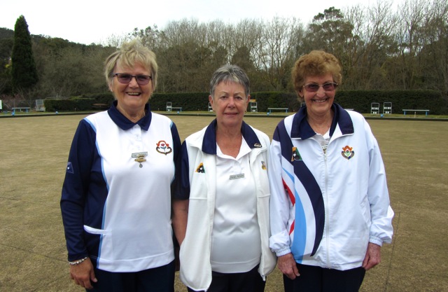 2017 Womens Club Triples Winners Sue Jackson, Christie Williams & Reta South