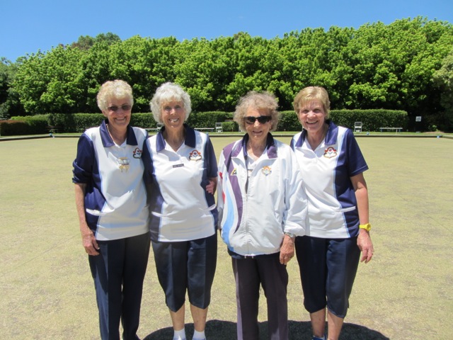 2017 Club Fours Winners Reta South, Carol Dunwell, Fay Jones & Brenda Campbell